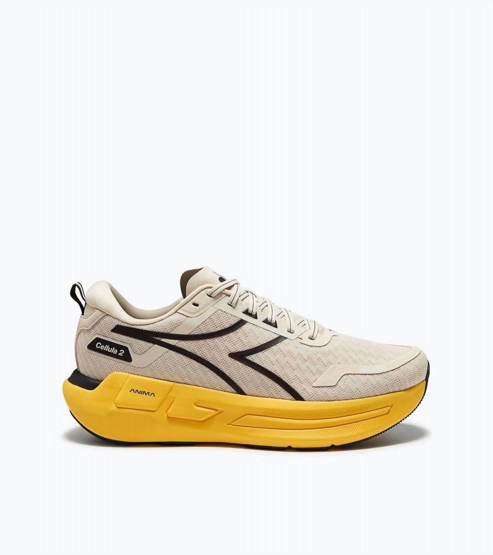 NEW DIADORA men's cellula 2 running shoes in almond milk/chocolate fondue